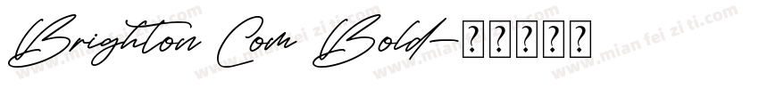 Brighton Com Bold字体转换
